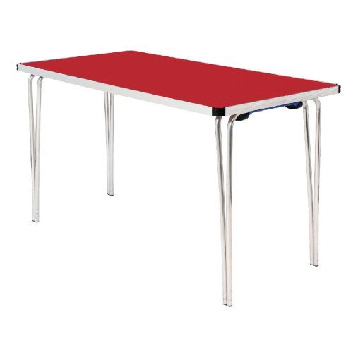 Contour Folding Table (Red) - 1220x685x698mm (Direct)