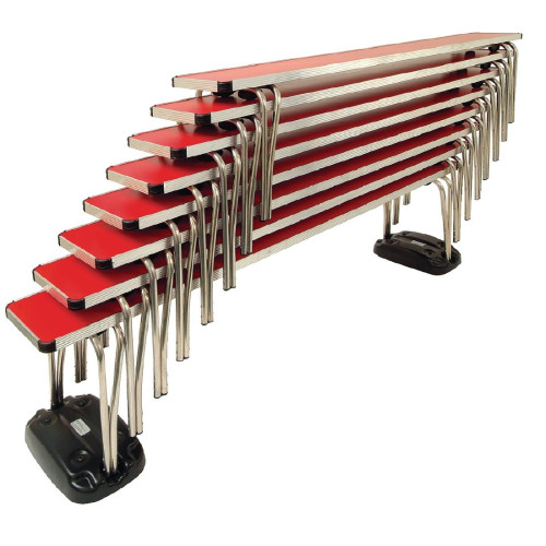 Contour Stacking Bench (Red) - 1830x254x432mm (Direct)