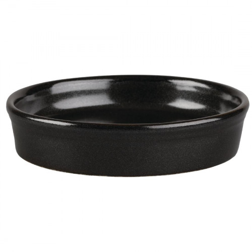 Churchill Mediterranean Black Mezze Dish - 5" 7oz (Box 12) (Direct)