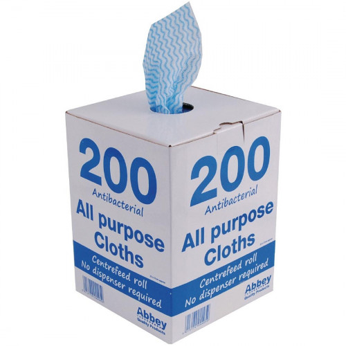 Antibacterial All Purpose Cloth Blue (Box 200)