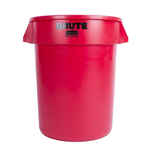 Rubbermaid Round Brute Container Red - 121Ltr