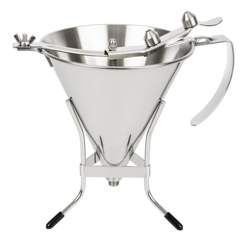 De Buyer Automatic Piston Funnel St/St with Stand 1.5Ltr