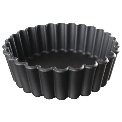 Matfer Exoglass Mini Pie Fluted Moulds - 100mm 4" (Pack 12)