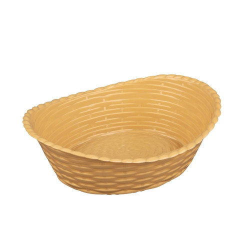 Kristallon Oval Polypropylene Basket - 260x215mm 10 1/4x8 1/4"
