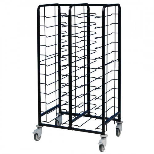 EAIS Powder Coated Enamel Clearing Trolley 24 Tray Capacity (Direct)