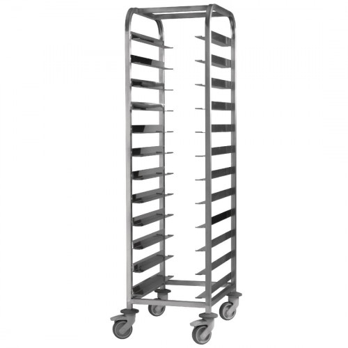 EAIS St/St Clearing Trolley 12 Tray Capacity) (Direct)