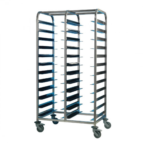 EAIS St/St Clearing Trolley 24 Tray Capacity) (Direct)