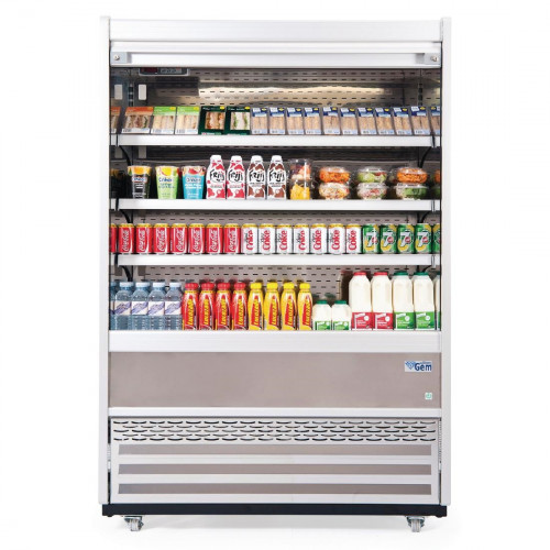 Williams Gem 1510(w)mm 3 Shelf Slimline Multideck White - SecurT Shutter(Direct)