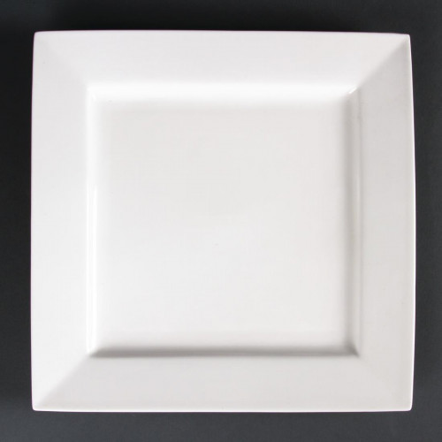 Lumina Fine China Square Plate - 10.5" 265mm (Box 4)