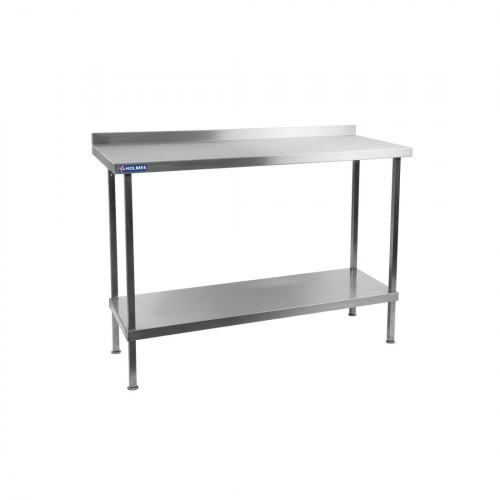 Holmes Wall Table(with upstand) S/S 304 Welded 600mm(w)x900(h)x600mm(d)(Direct)