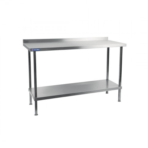 Holmes Wall Table(with upstand) S/S 304 Welded 600(w)x900(h)x650mm(d)(Direct)