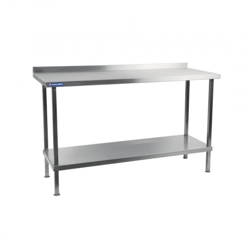 Holmes Wall Table(with upstand) S/S 304 Welded 1200(w)x900(h)x650mm(d)(Direct)
