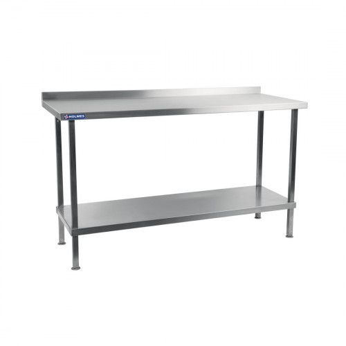 Holmes Wall Table(with upstand) S/S 304 Welded 1500(w)x900(h)x650mm(d)(Direct)