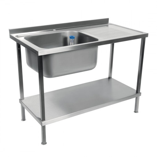 Holmes Sink Single L/H Bowl Single R/H Drainer Welded - 1500x900x650mm (Direct)