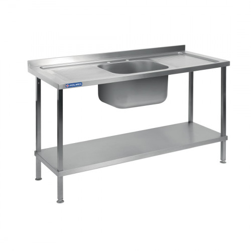 Holmes Centre Sink Bowl Double Drainer Welded - 1800x900x650mm (Direct)