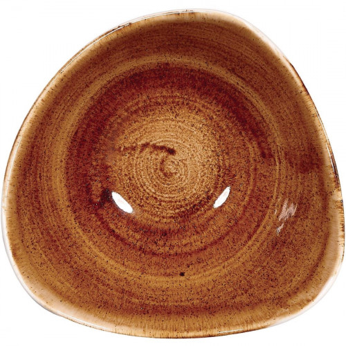 Churchill Stonecast Patina Vintage Copper Triangular Bowl - 6" (Box 12) (Direct)