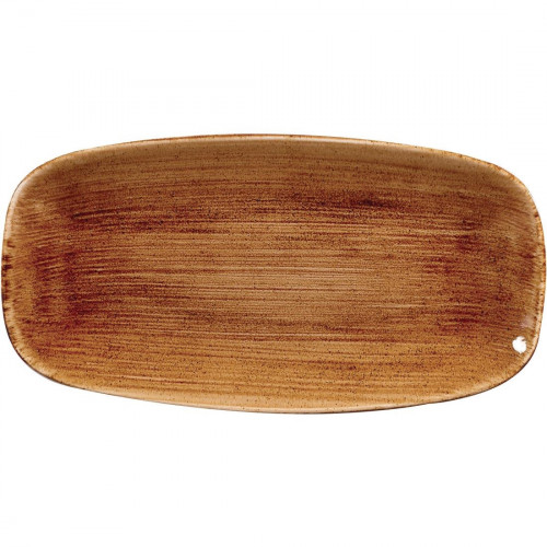 Churchill Stonecast Patina Vintage Copper Oblong Plate 13 3/4" (Box 6) (Direct)