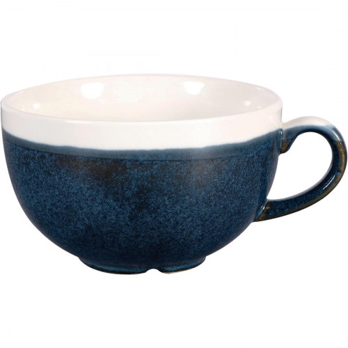 Churchill Monochrome Sapphire Blue Cappuccino Cup - 8oz (Box 12) (Direct)