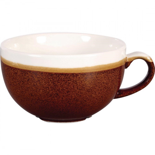 Churchill Monochrome Cinnamon Brown Cappuccino Cup - 12oz (Box 12) (Direct)