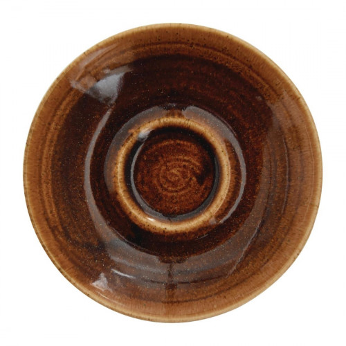 Churchill Monochrome Vintage Copper Cappuccino Saucer - 6 1/4" (Box 12) (Direct)