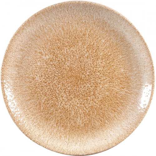 Churchill Raku Garnet Orange Evolve Coupe Plate - 10 1/4" (Box 12) (Direct)