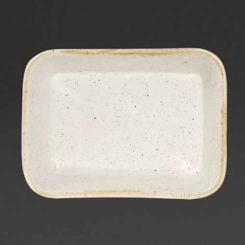 Churchill Stonecast Barley White Rect Dish 6 3/8x4 3/4x2" (Box 12) (Direct)