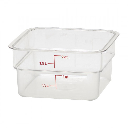 Cambro Polycarbonate Square Container - 1.9Ltr