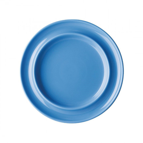 Olympia Heritage Blue Raised Rim Plate - 8" (Box 4)