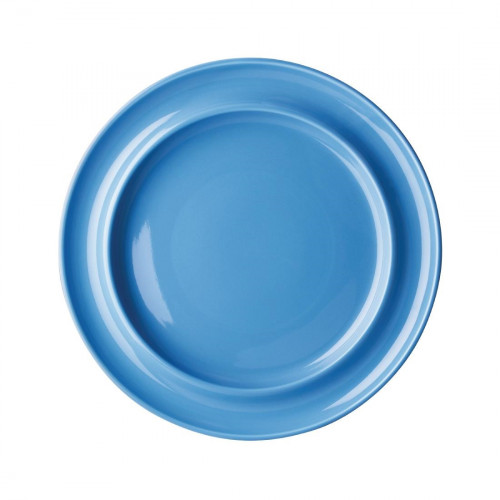 Olympia Heritage Blue Raised Rim Plate - 10" (Box 4)