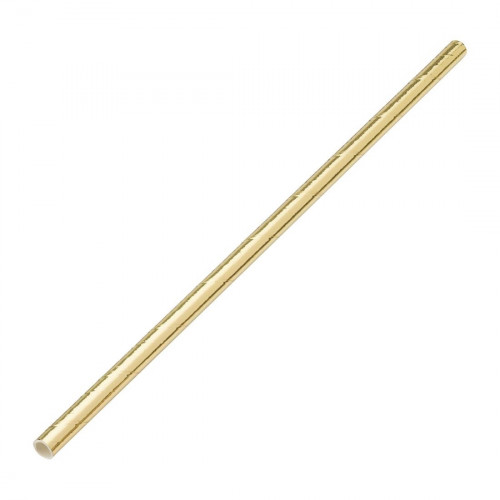 Straw Solid Gold Paper - 200mm (Pack 250)