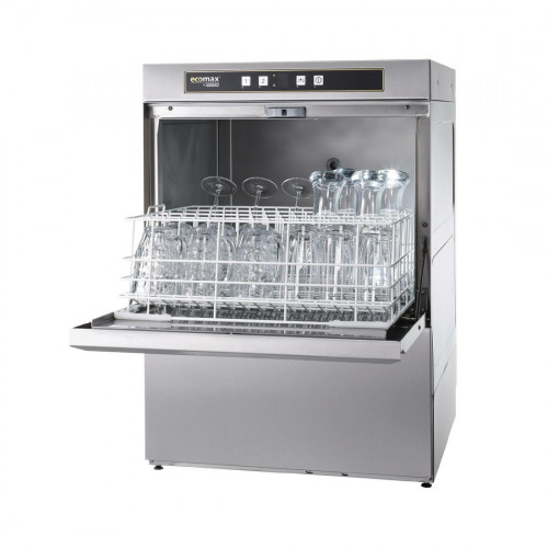 Hobart Ecomax 500mm Undercounter Glasswasher&Water Softener Machine Only(Direct)