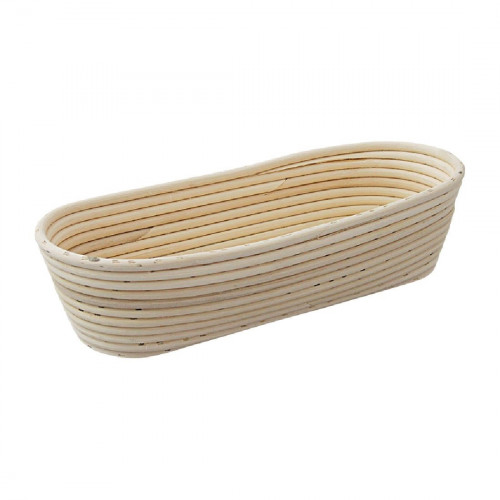 Schneider Rattan 1kg Bread Proofing Long Basket - 340x130mm