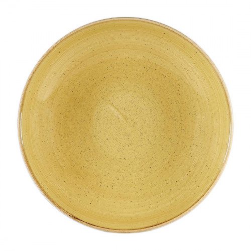 Churchill Stonecast Coupe Bowl Mustard Seed Yellow (Box 6) 310mm (Direct)