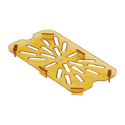 Cambro High Heat Polycarbonate GN Drain Plate - 1/4