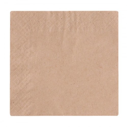 Vegware 24cm 2-ply unbleached napkin (Case 4000)