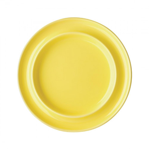 Kristallon Heritage Yellow Raised Rim Plate - 8" (Box 4)
