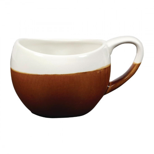 Churchill Monochrome Cinnamon Brown Bulb Mug 8.5oz (Box 6) (Direct)