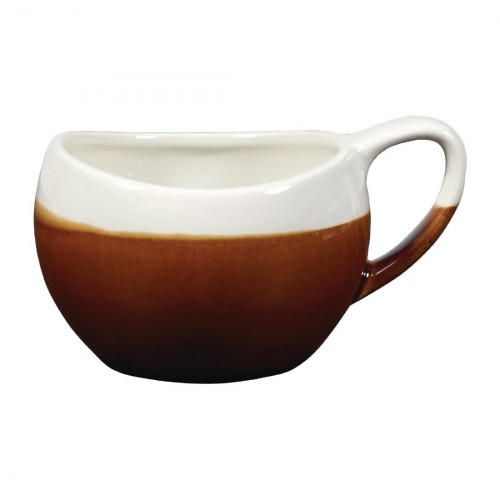Churchill Monochrome Cinnamon Brown Bulb Mug 6.3oz (Box 6) (Direct)