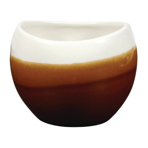 Churchill Monochrome Cinnamon Brown Bulb Chip Mug 10.5oz (Box 6) (Direct)