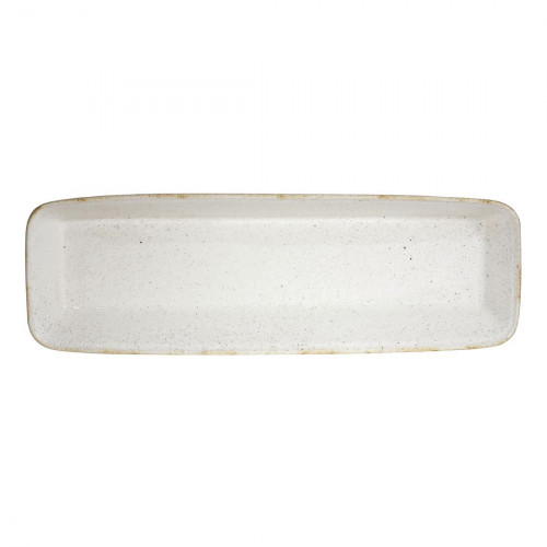Churchill Stonecast Hints Barley White Rect Baking Tray21x6.5x2.5(Box 2)(Direct)