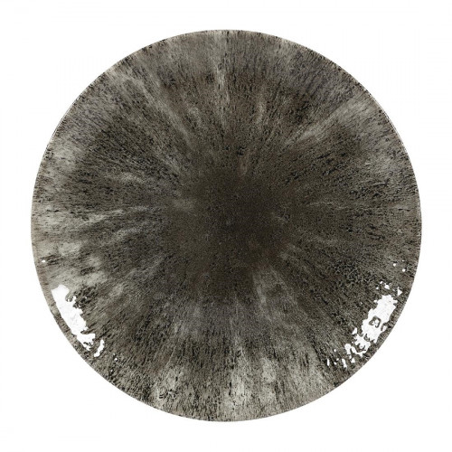 Churchill Stone Quartz Black Evolve Coupe Plate - 8.67" (Box 12) (Direct)