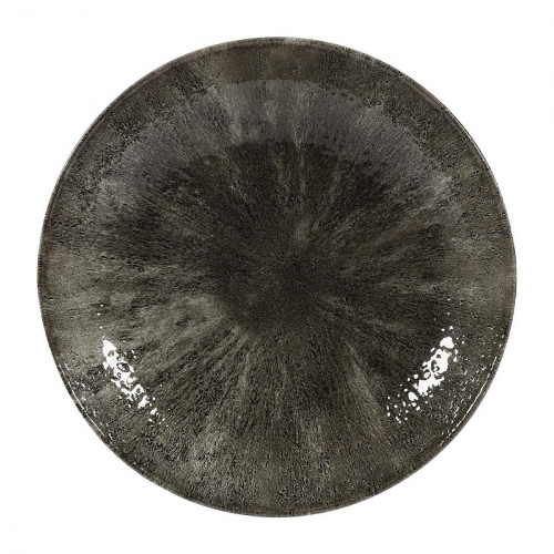 Churchill Stone Quartz Black Evolve Coupe Bowl - 9 3/4" (Box 12) (Direct)