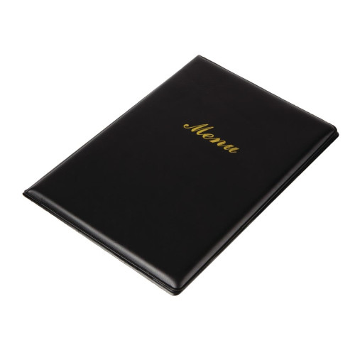 A5 Menu Cover PVC Black