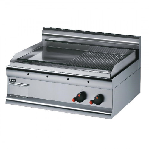 Lincat Griddle Half-Ribbed Dual Zone - Nat Gas 415Hx750Wx600D 7kW (Direct)
