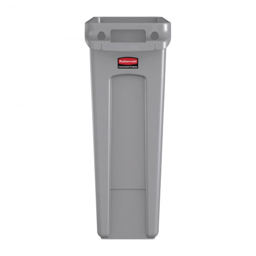 Rubbermaid Slim Jim Waste Container Grey - 87.1Ltr