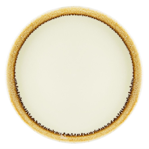 Olympia Kiln Sandstone Round Coupe Plate - 7" (Box 6)