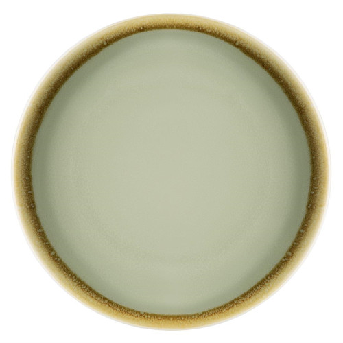 Olympia Kiln Moss Round Coupe Plate - 7" (Box 6)