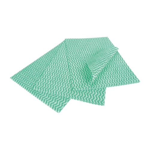 EcoTech Envirowipe Compostable Folded Green (Pack 25)