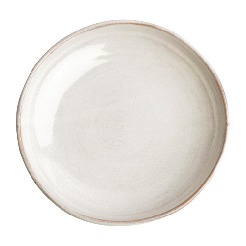 Olympia Canvas Coupe Bowl Glazed Edge Murano White - 230mm (Box 6)