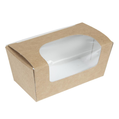 Colpac Kraft Paperboard Small Cake Box with Window ((Pack 500)